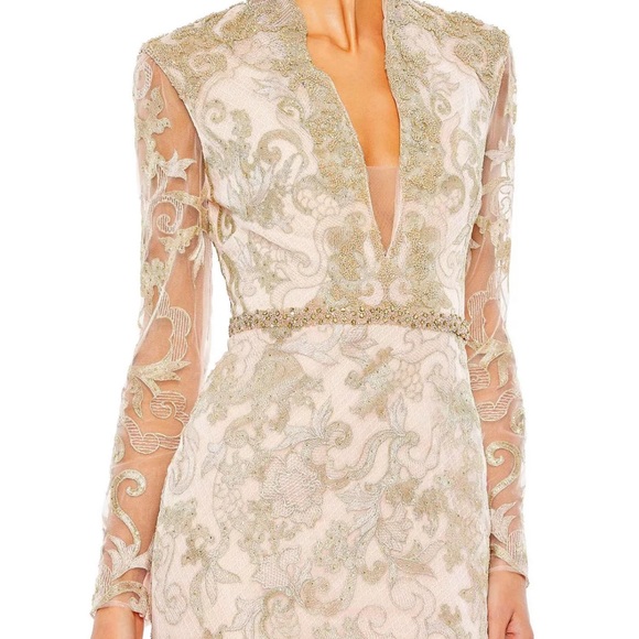 Mac Duggal - 11165 Beaded Trumpet Mother of the Bride Gown,stunning Size 4 only - Picture 3 of 13